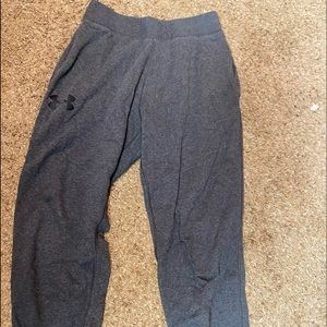 Grey Under Armour Medium ColdGear Sweatpants